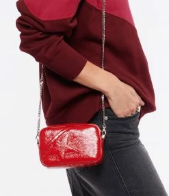 GOLDEN GOOSE Sac Mini Star Cuir Rouge -jerome dreyfuss shop unnamed file 1025