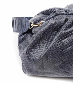 SISTA PARIS Sac Big Uniq Cuir Souple Python Navy -jerome dreyfuss shop unnamed file 1036