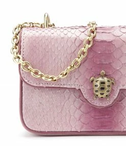 CLARIS VIROT Sac Mini Ava Python Bordeaux Délavé -jerome dreyfuss shop unnamed file 1053