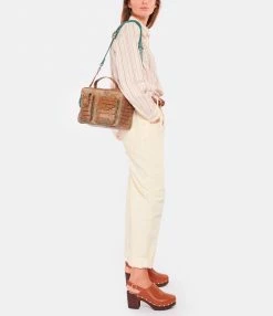 CLARIS VIROT Sac César Cuir Tabac -jerome dreyfuss shop unnamed file 1074