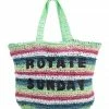 ROTATE Sac Shopping Neeti Raphia Rayures Vert -jerome dreyfuss shop unnamed file 11