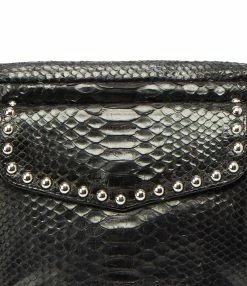 CLARIS VIROT Sac Big Charly Python Clous Noir -jerome dreyfuss shop unnamed file 1113