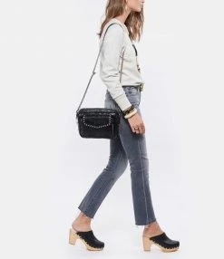 CLARIS VIROT Sac Big Charly Python Clous Noir -jerome dreyfuss shop unnamed file 1115