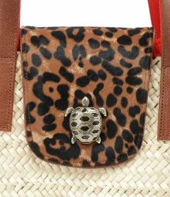 CLARIS VIROT Panier Zoé Mini Cuir Léopard Noisette -jerome dreyfuss shop unnamed file 112