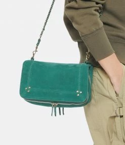 JEROME DREYFUSS Sac Bobi Cuir Suédé Jade -jerome dreyfuss shop unnamed file 1126