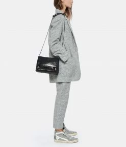 JEROME DREYFUSS Sac Lulu M Cuir Lamé Noir -jerome dreyfuss shop unnamed file 1133