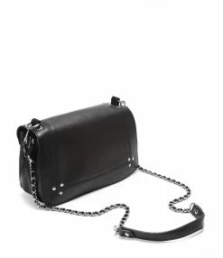 JEROME DREYFUSS Sac Bobi Cuir Noir Silver -jerome dreyfuss shop unnamed file 1136
