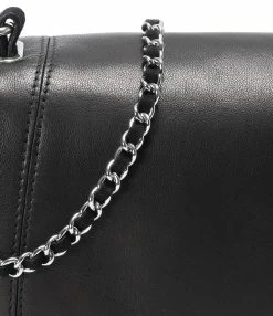 JEROME DREYFUSS Sac Bobi Cuir Noir Silver -jerome dreyfuss shop unnamed file 1139