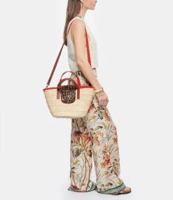 CLARIS VIROT Panier Zoé Mini Cuir Léopard Noisette -jerome dreyfuss shop unnamed file 114