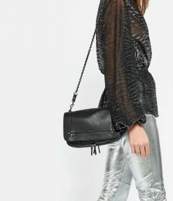 JEROME DREYFUSS Sac Bobi Cuir Noir Silver -jerome dreyfuss shop unnamed file 1140