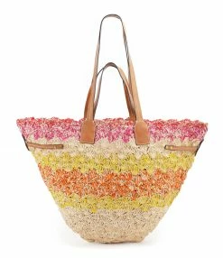 ISABEL MARANT Panier Coiba Raphia Multicolore
