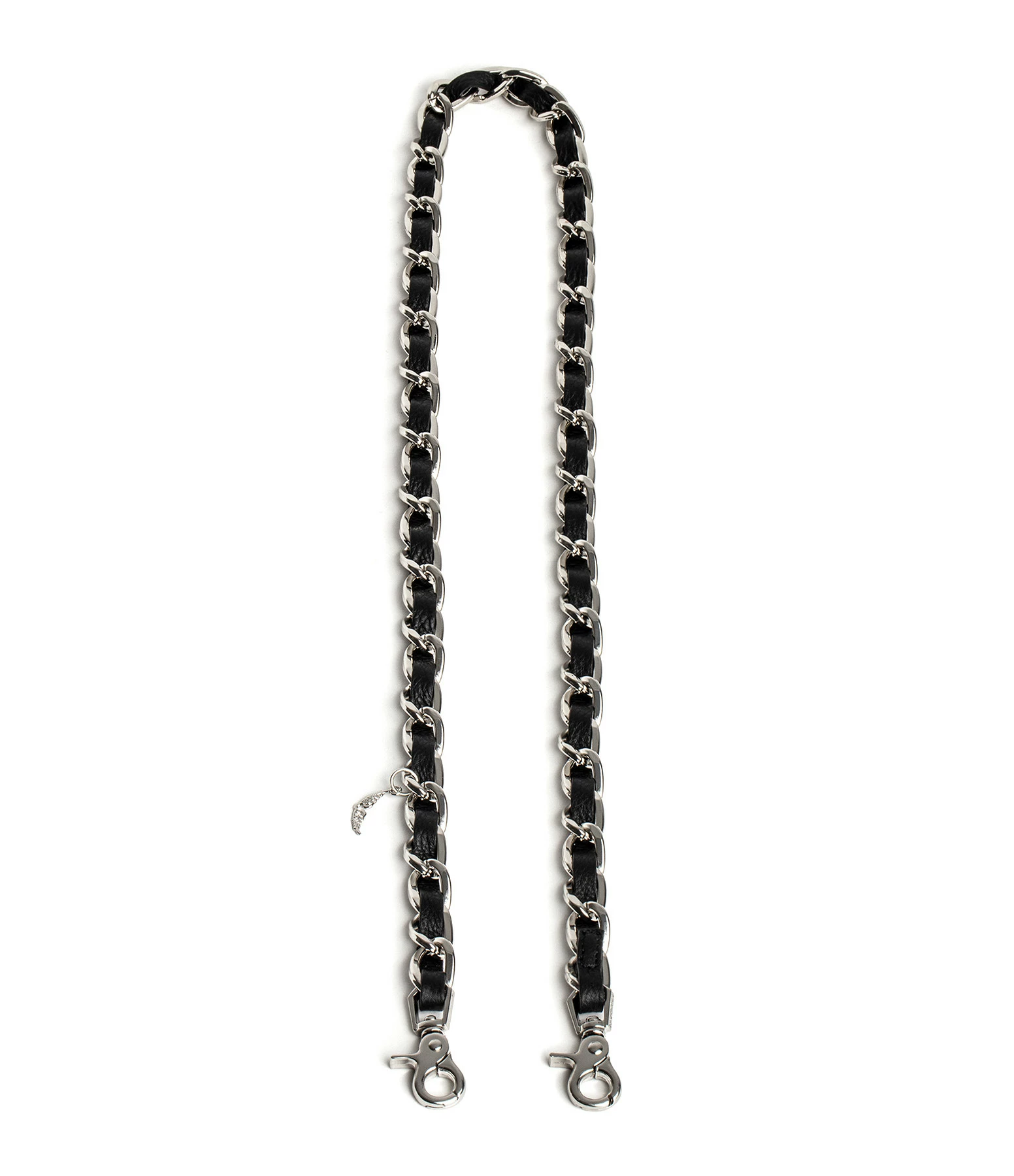 ZADIG & VOLTAIRE Bandoulière Chaîne Cuir Grainé Noir Argenté 3 ZADIG & VOLTAIRE Bandoulière Chaîne Cuir Grainé Noir Argenté