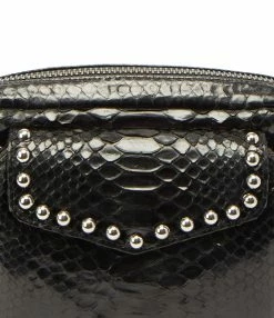 CLARIS VIROT Sac Charly Python Clous Noir -jerome dreyfuss shop unnamed file 1211