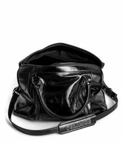 ZADIG & VOLTAIRE Sac Sunny Medium Vintage Noir -jerome dreyfuss shop unnamed file 1222