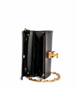 ZADIG & VOLTAIRE Sac ZV Initiale Le Long Chaîne Cuir Noir -jerome dreyfuss shop unnamed file 1233