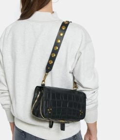 JEROME DREYFUSS Bandoulière Mini Festival Vachette Noir Brass -jerome dreyfuss shop unnamed file 1244