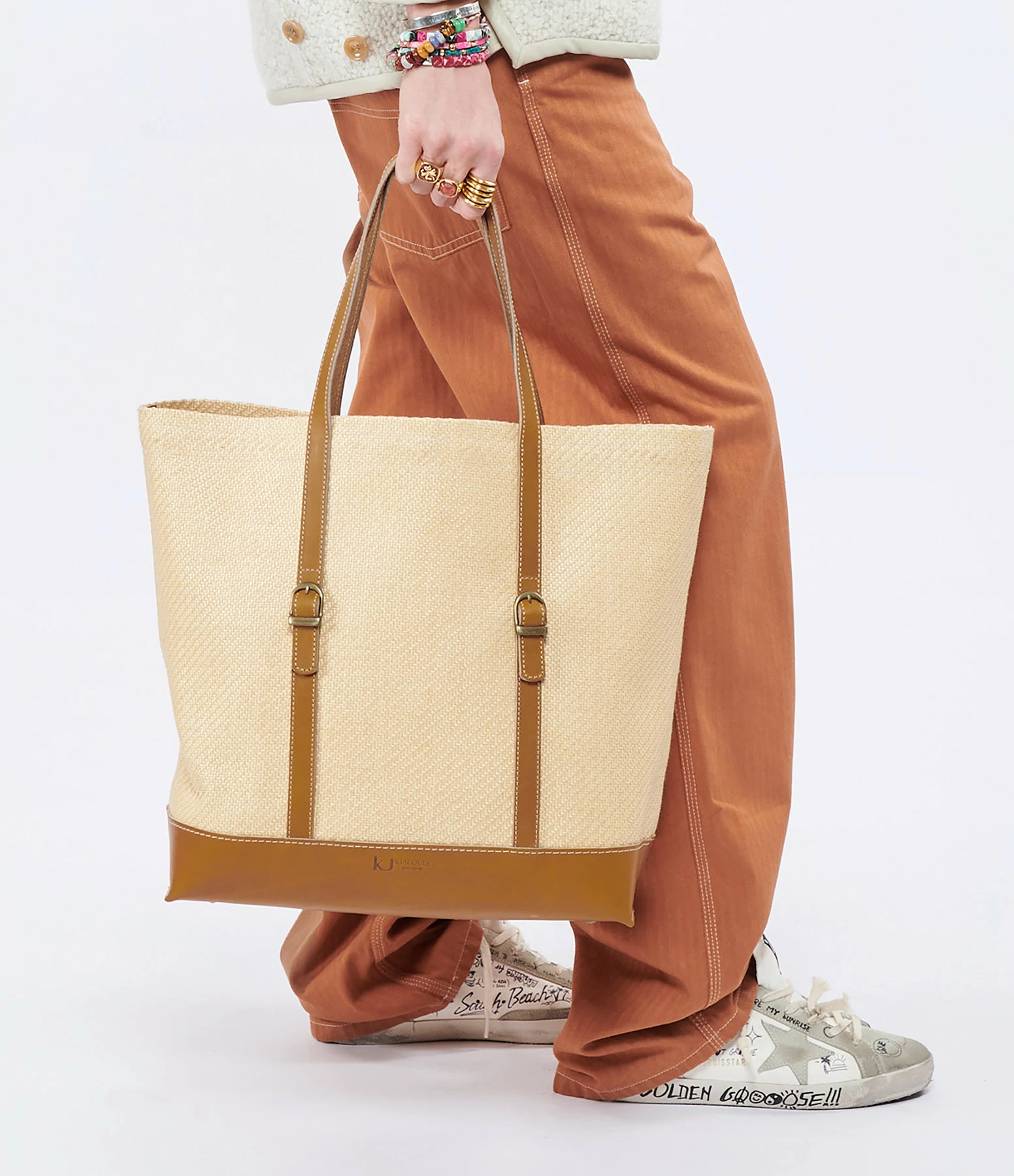 K.JACQUES Cabas Camarat Raphia Pul Naturel 7 K.JACQUES Cabas Camarat Raphia Pul Naturel – Image 5