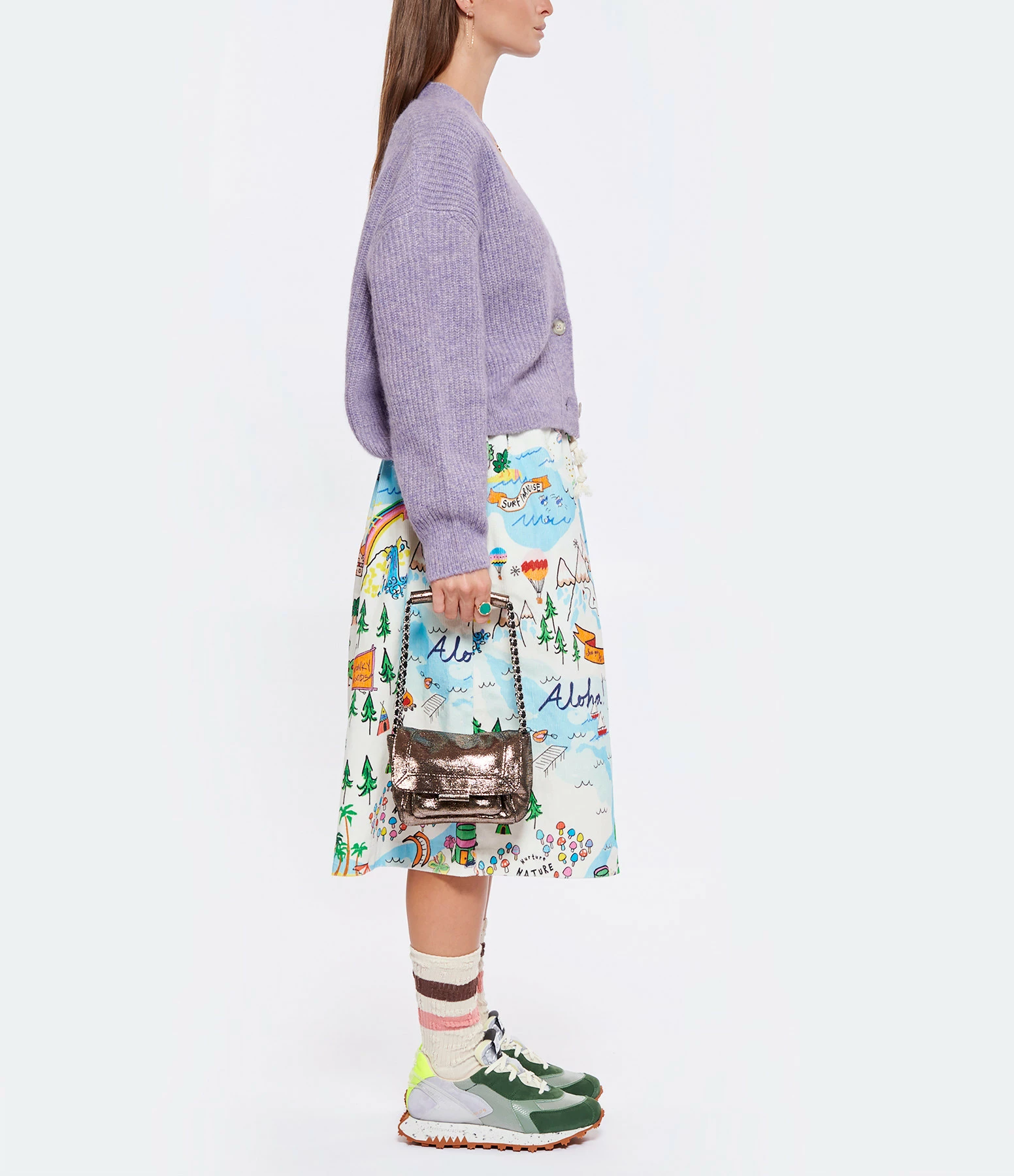 JEROME DREYFUSS Sac Lulu S Cuir Lamé Champa 9 JEROME DREYFUSS Sac Lulu S Cuir Lamé Champa – Image 7