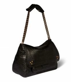 JEROME DREYFUSS Sac Lulu L Cuir Croco Noir -jerome dreyfuss shop unnamed file 1282