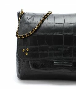 JEROME DREYFUSS Sac Lulu L Cuir Croco Noir -jerome dreyfuss shop unnamed file 1284
