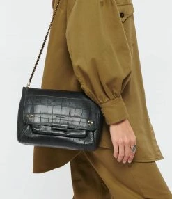JEROME DREYFUSS Sac Lulu L Cuir Croco Noir -jerome dreyfuss shop unnamed file 1287