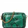 CLARIS VIROT Sac Big Charly Python Menthe