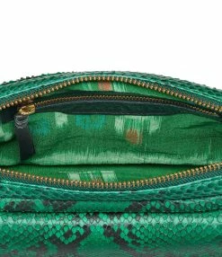 CLARIS VIROT Sac Big Charly Python Menthe -jerome dreyfuss shop unnamed file 1290
