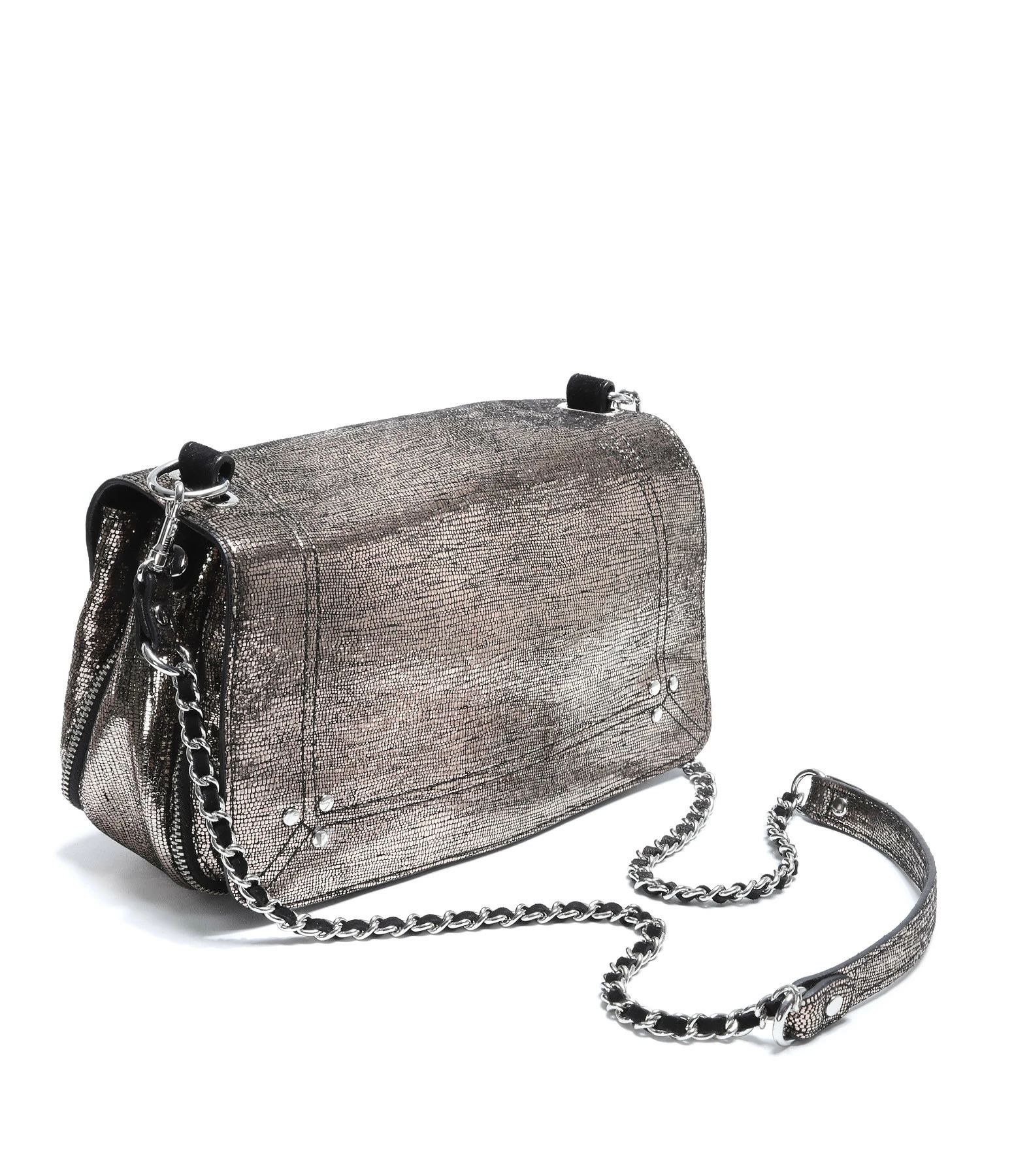 JEROME DREYFUSS Sac Bobi Cuir Lamé Champa 4 JEROME DREYFUSS Sac Bobi Cuir Lamé Champa – Image 2