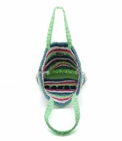 ROTATE Sac Shopping Neeti Raphia Rayures Vert -jerome dreyfuss shop unnamed file 13