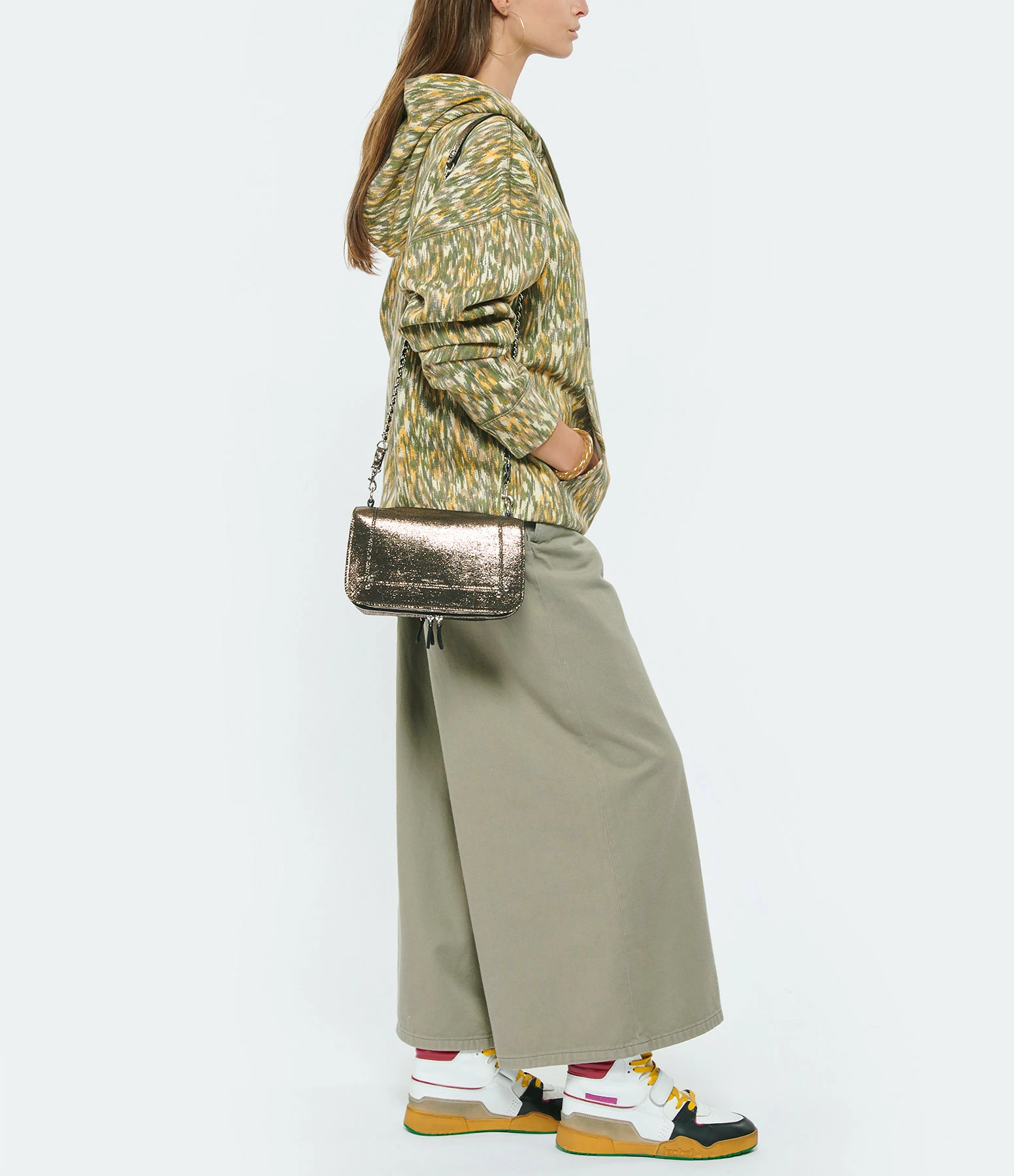 JEROME DREYFUSS Sac Bobi Cuir Lamé Champa 9 JEROME DREYFUSS Sac Bobi Cuir Lamé Champa – Image 7