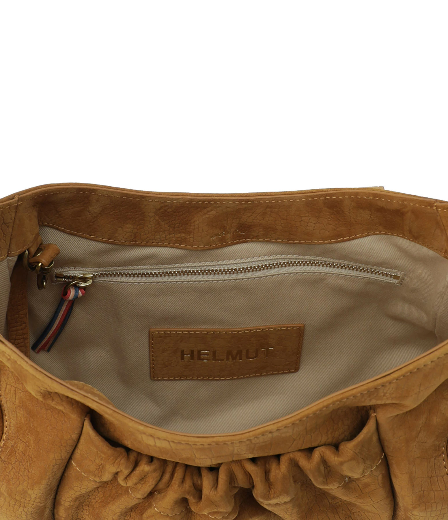 JEROME DREYFUSS Sac Helmut M Cuir Suédé Croco Lion 5 JEROME DREYFUSS Sac Helmut M Cuir Suédé Croco Lion – Image 3