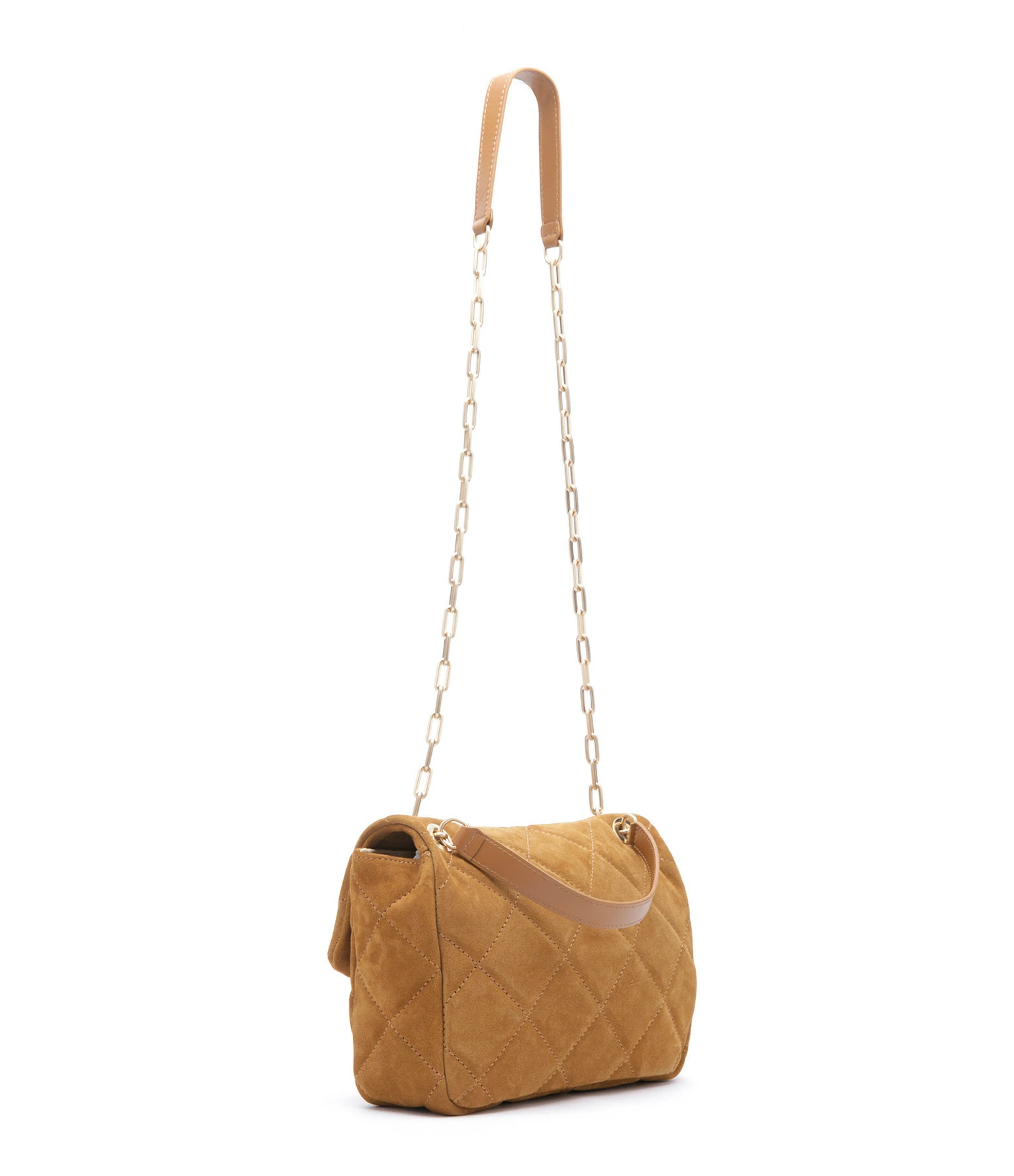 VANESSA BRUNO Sac Moon MM Cuir Suédé Noisette 4 VANESSA BRUNO Sac Moon MM Cuir Suédé Noisette – Image 2