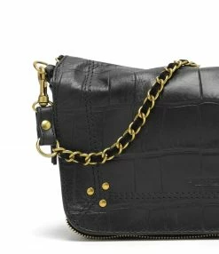 JEROME DREYFUSS Sac Bobi S Cuir Croco Noir -jerome dreyfuss shop unnamed file 1332