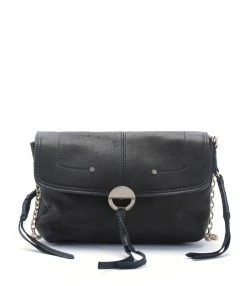 VANESSA BRUNO Sac Clutch Cuir Agneau Noir
