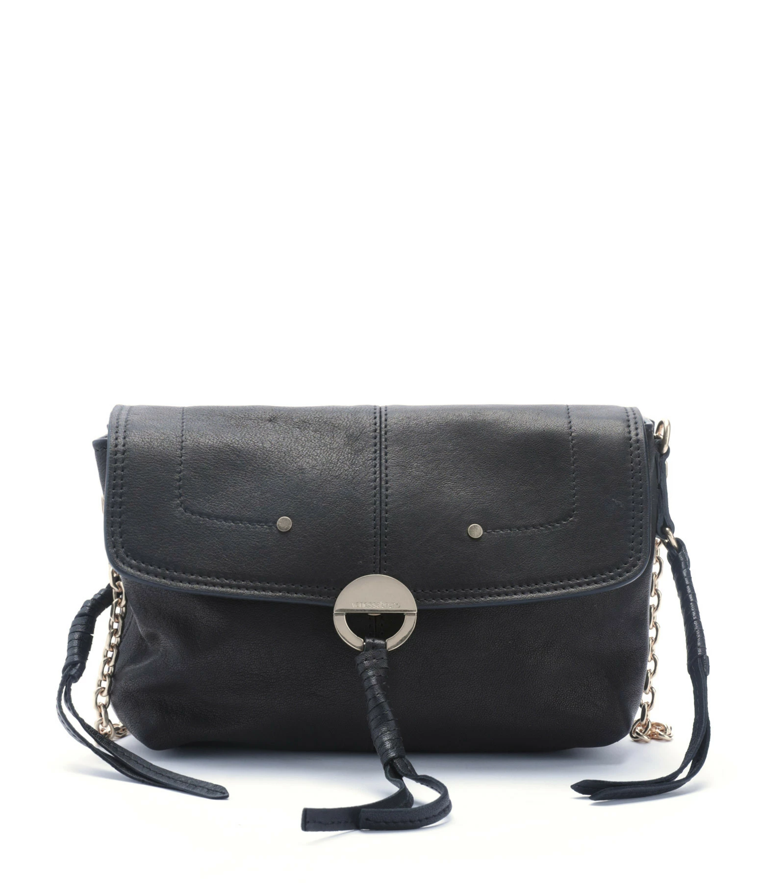 VANESSA BRUNO Sac Clutch Cuir Agneau Noir 3 VANESSA BRUNO Sac Clutch Cuir Agneau Noir