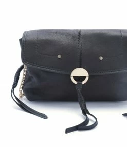 VANESSA BRUNO Sac Clutch Cuir Agneau Noir 11 VANESSA BRUNO Sac Clutch Cuir Agneau Noir -jerome dreyfuss shop unnamed file 1338