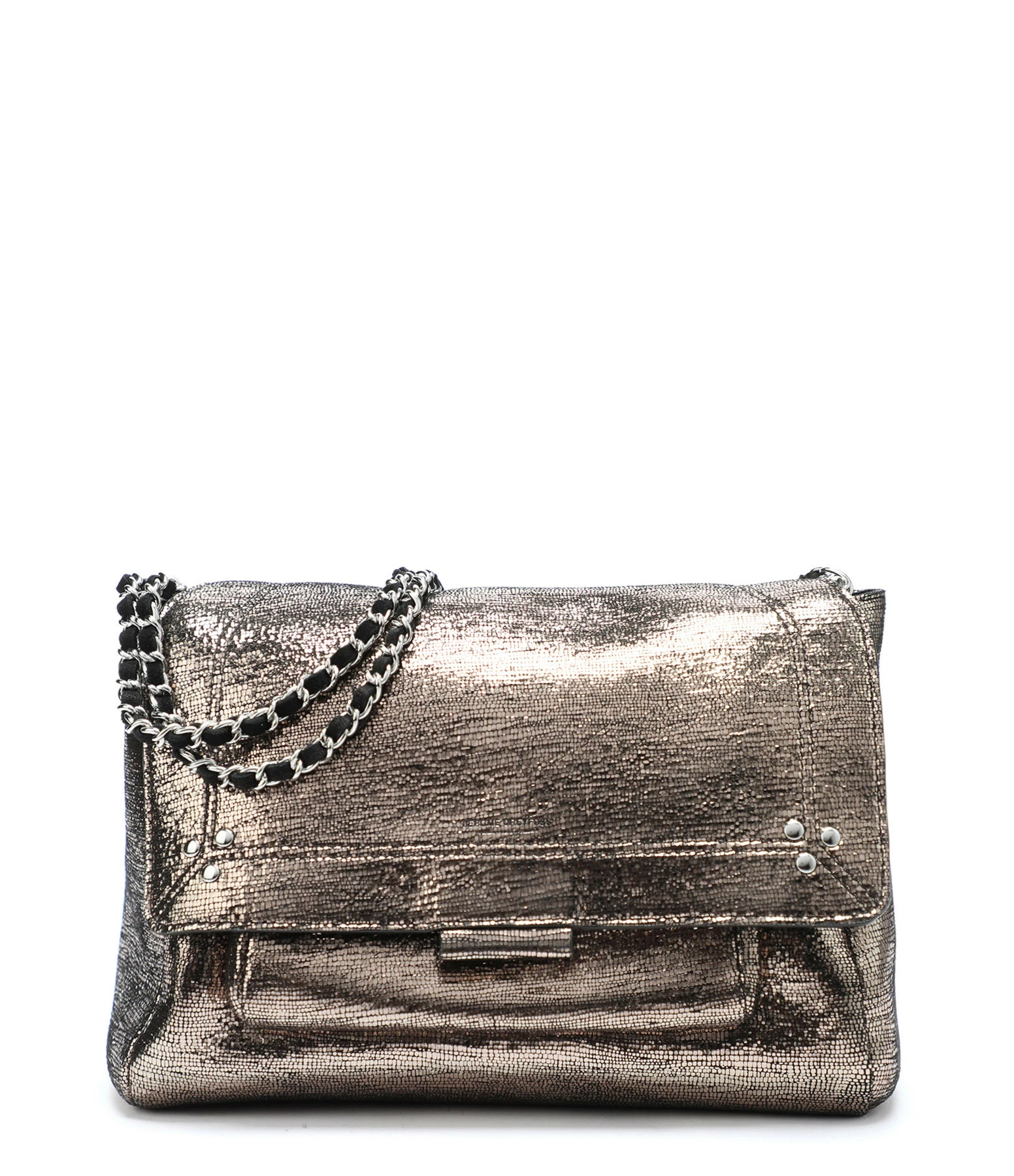 JEROME DREYFUSS Sac Lulu M Cuir Lamé Champa 3 JEROME DREYFUSS Sac Lulu M Cuir Lamé Champa