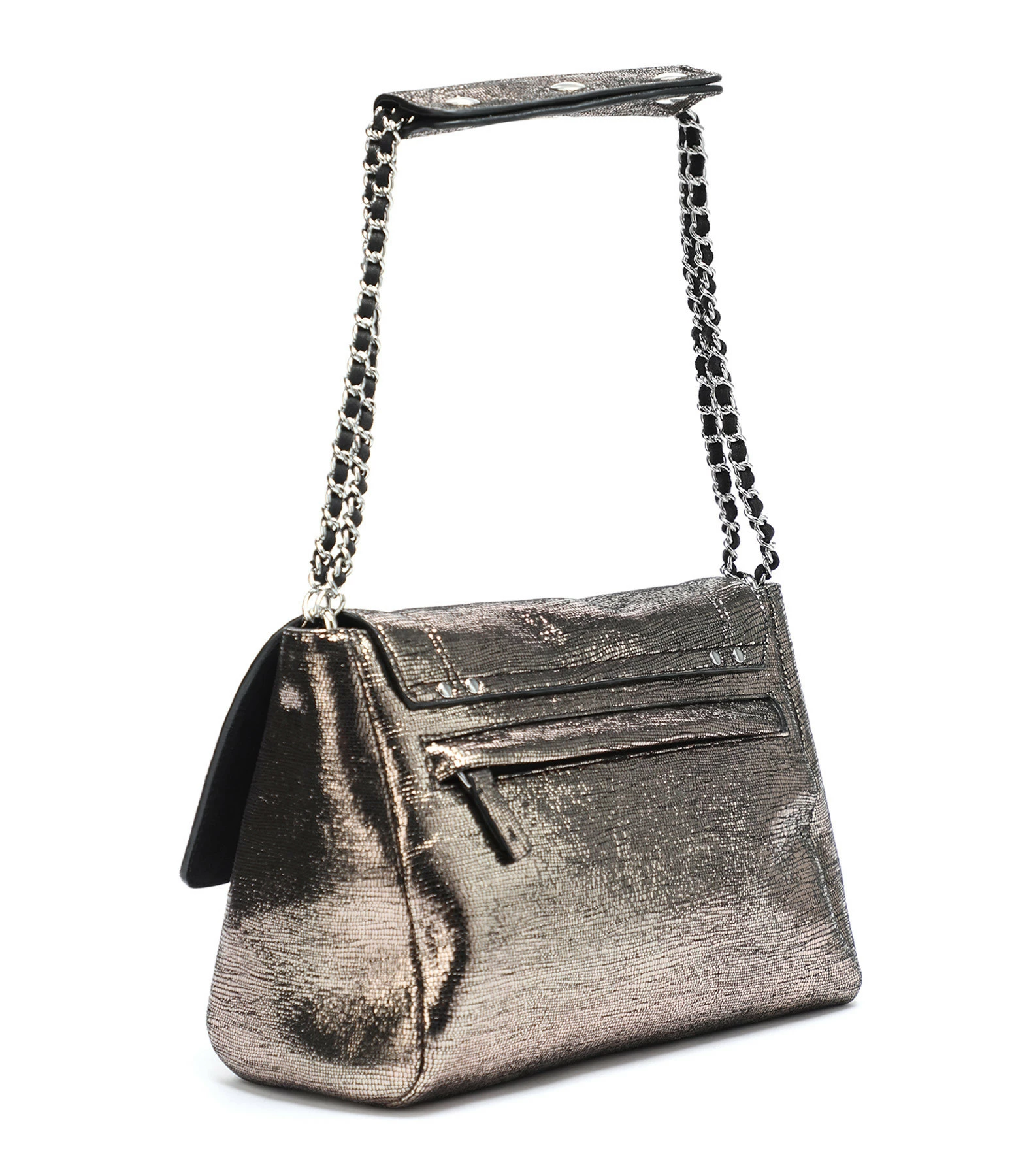 JEROME DREYFUSS Sac Lulu M Cuir Lamé Champa 4 JEROME DREYFUSS Sac Lulu M Cuir Lamé Champa – Image 2
