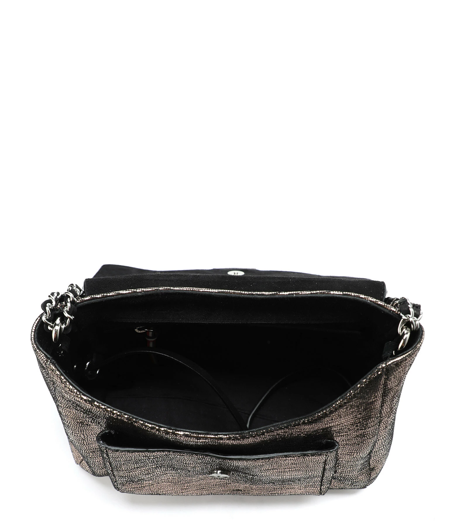 JEROME DREYFUSS Sac Lulu M Cuir Lamé Champa 5 JEROME DREYFUSS Sac Lulu M Cuir Lamé Champa – Image 3