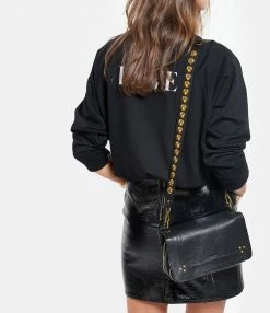 JEROME DREYFUSS Sac Bobi Cuir Froissé Noir -jerome dreyfuss shop unnamed file 1365