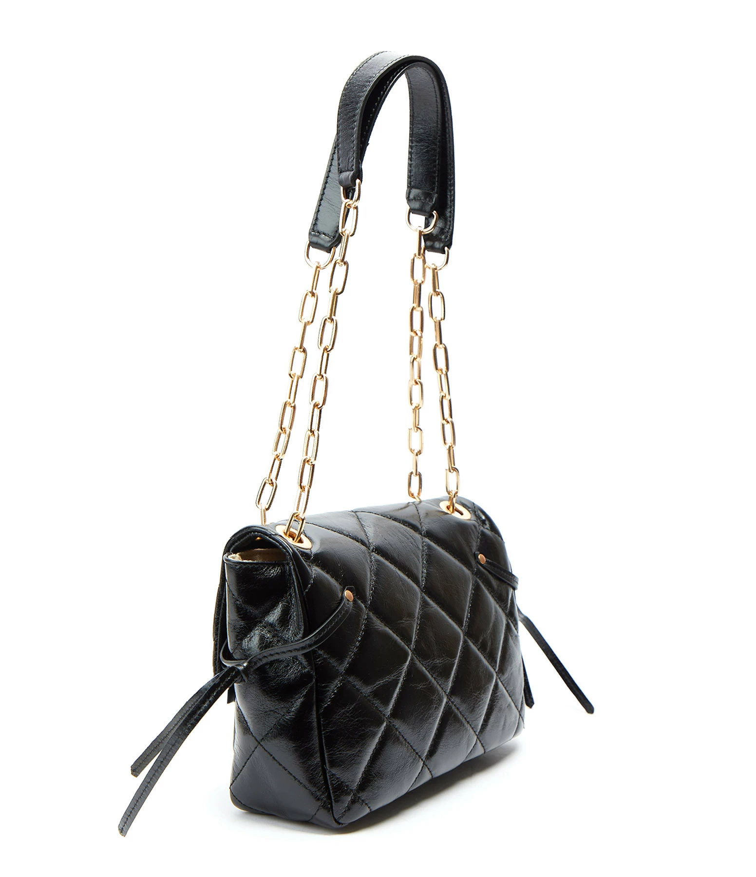 VANESSA BRUNO Sac Moon MM Cuir Vachette Noir 4 VANESSA BRUNO Sac Moon MM Cuir Vachette Noir – Image 2