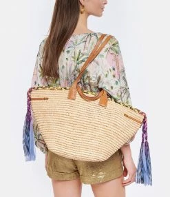 ISABEL MARANT Panier Coiba Raphia Cognac Naturel -jerome dreyfuss shop unnamed file 137