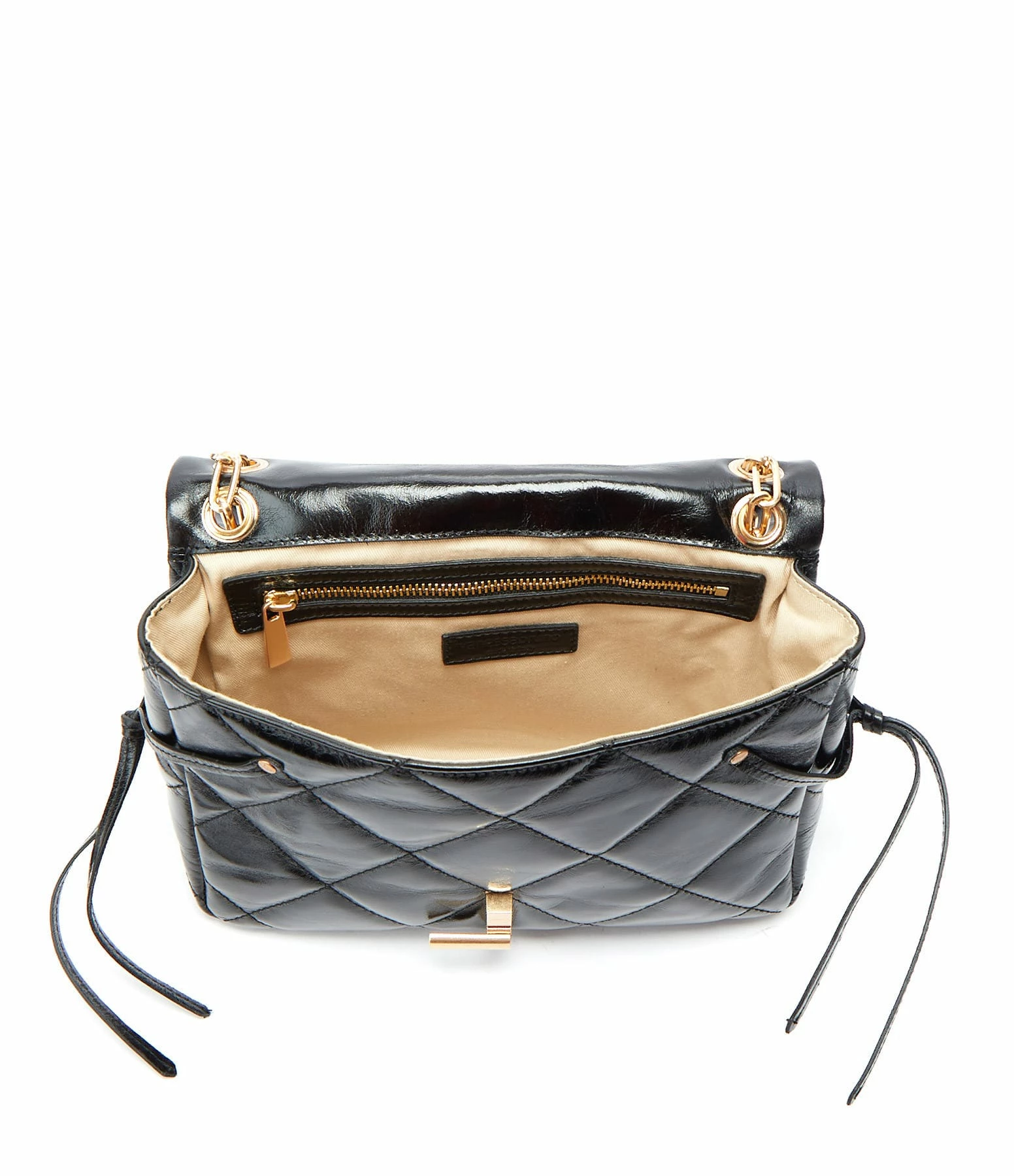 VANESSA BRUNO Sac Moon MM Cuir Vachette Noir 5 VANESSA BRUNO Sac Moon MM Cuir Vachette Noir – Image 3