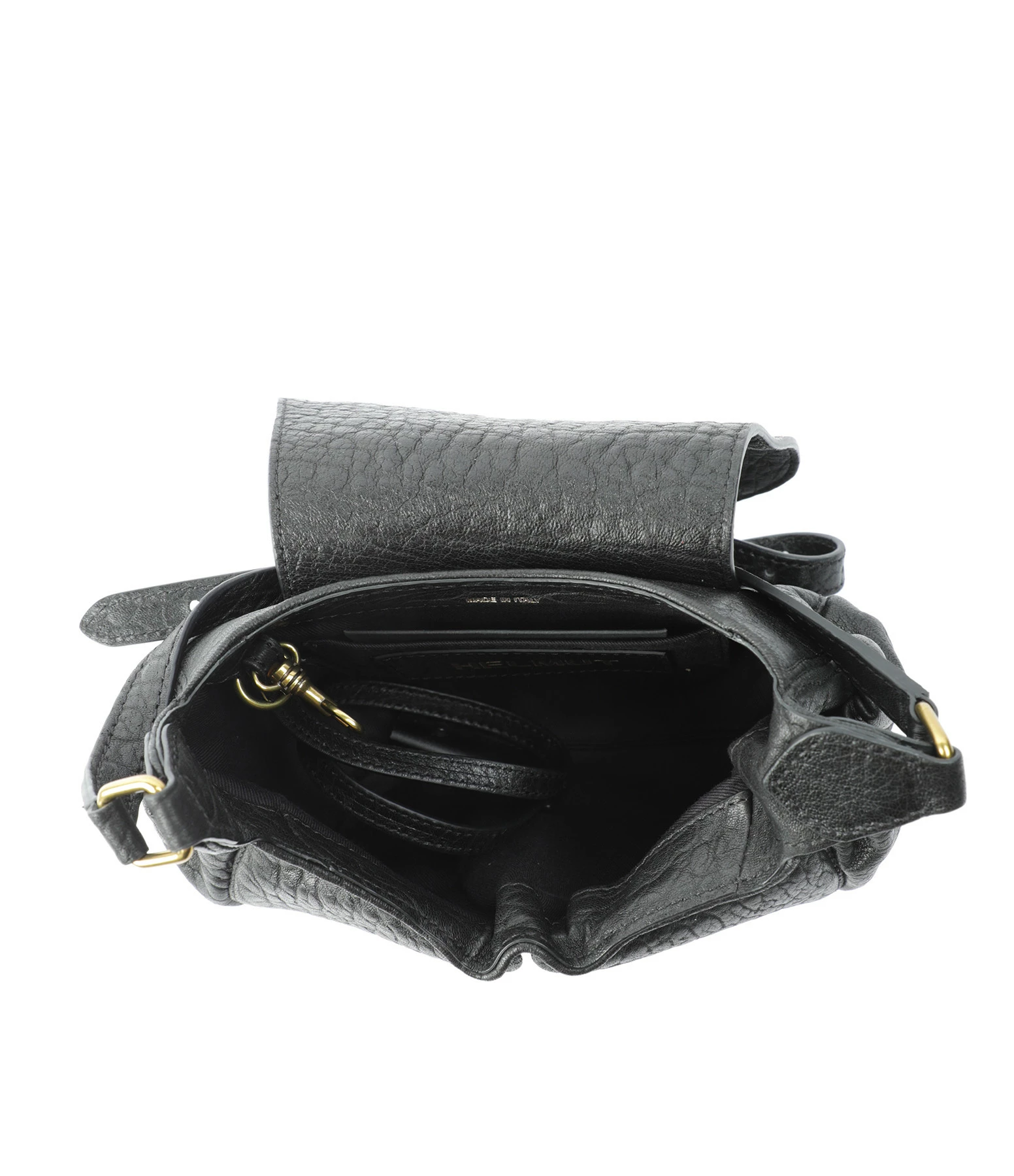 JEROME DREYFUSS Sac Helmut S Cuir Froissé Noir 5 JEROME DREYFUSS Sac Helmut S Cuir Froissé Noir – Image 3