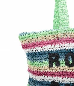 ROTATE Sac Shopping Neeti Raphia Rayures Vert -jerome dreyfuss shop unnamed file 14