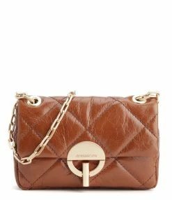 VANESSA BRUNO Sac Nano Moon Cuir Vachette Havane