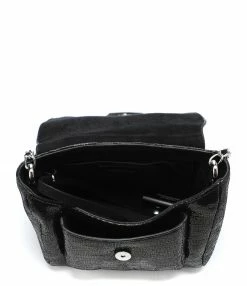 JEROME DREYFUSS Sac Lulu S Cuir Lamé Noir -jerome dreyfuss shop unnamed file 1432