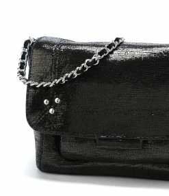 JEROME DREYFUSS Sac Lulu S Cuir Lamé Noir -jerome dreyfuss shop unnamed file 1433