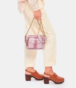 CLARIS VIROT Sac Charly Python Bordeaux Délavé 10 CLARIS VIROT Sac Charly Python Bordeaux Délavé -jerome dreyfuss shop unnamed file 1441