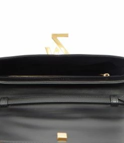ZADIG & VOLTAIRE Sac ZV Initiale La Clutch Cuir Noir -jerome dreyfuss shop unnamed file 1451